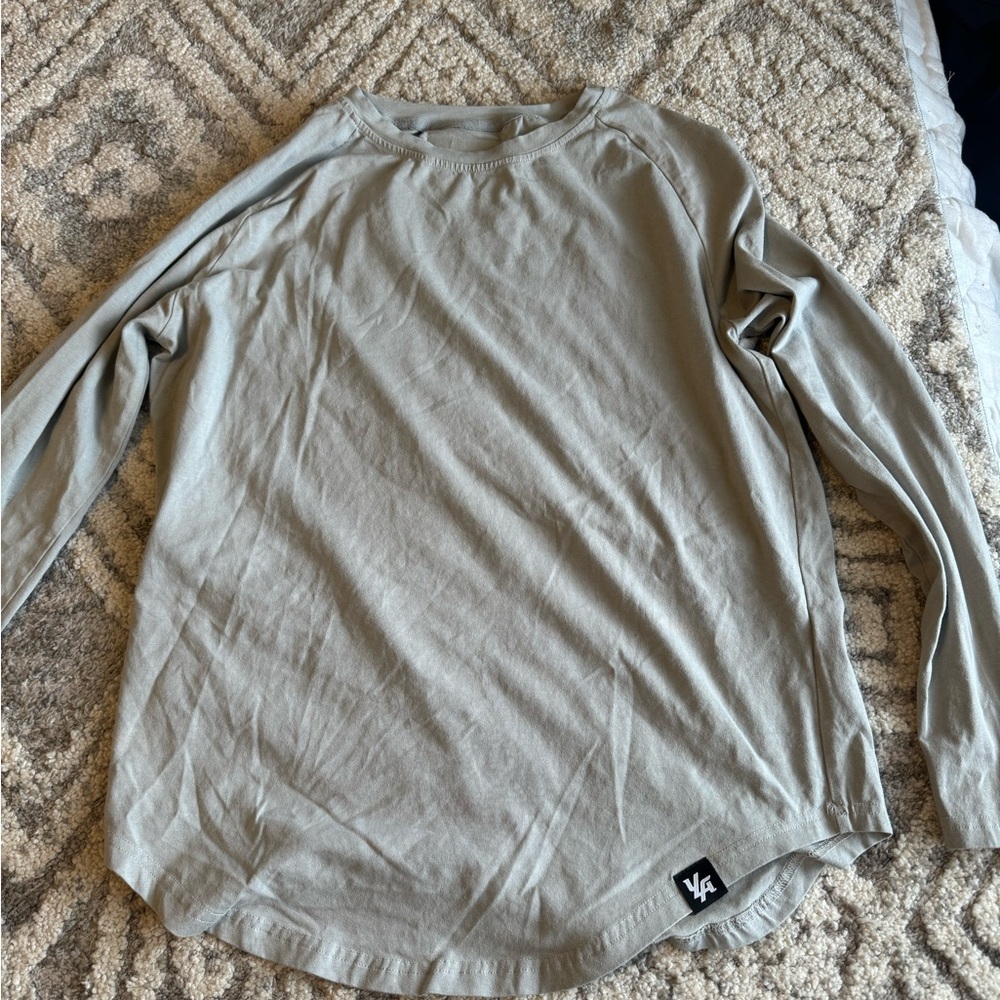 YoungLA 410 Perfect Raglan Long Sleeve Shirt (Grey / Small)